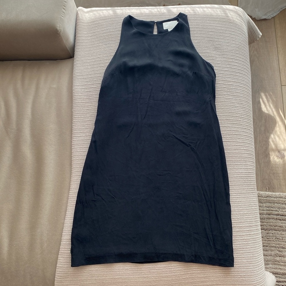 Cynthia Rowley 100% silk black dress